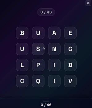 Finding words by swiping